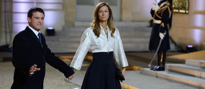 Anne Gravoin et Manuel Valls, au palais de l'Elysee, en mai 2012.