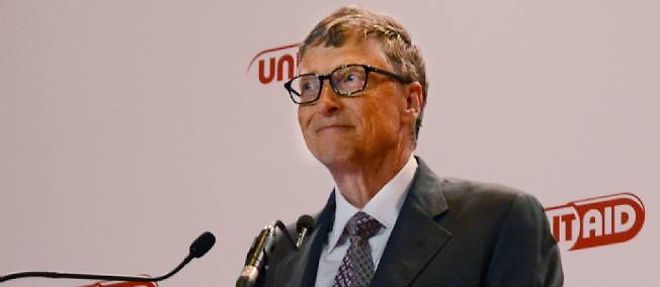 Bill Gates, fondateur de Microsoft, mardi soir a Paris.