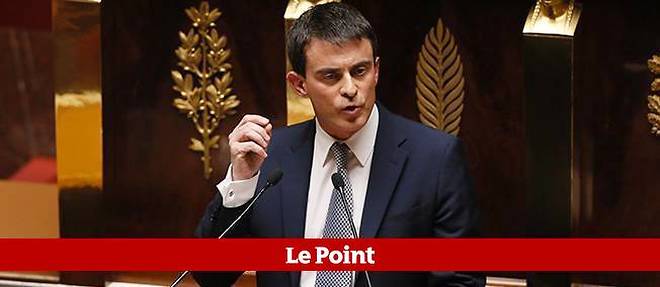 Manuel Valls prononce son discours de politique generale le mardi 8 avril devant l'Assemblee nationale.