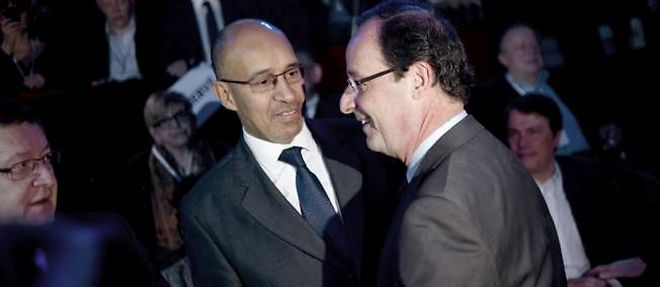 Francois Hollande et Harlem Desir, ici en 2012. (C)Fred Dufour