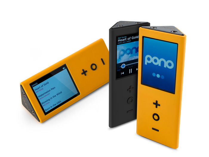 Le PonoPlayer sera d'abord disponible en jaune et en noir. ©  Pono
