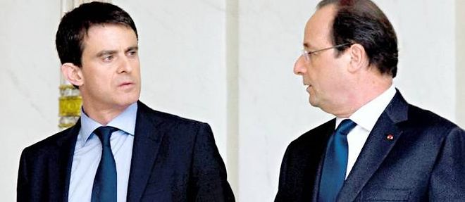 Manuel Valls et Francois Hollande le 13 avril 2014.