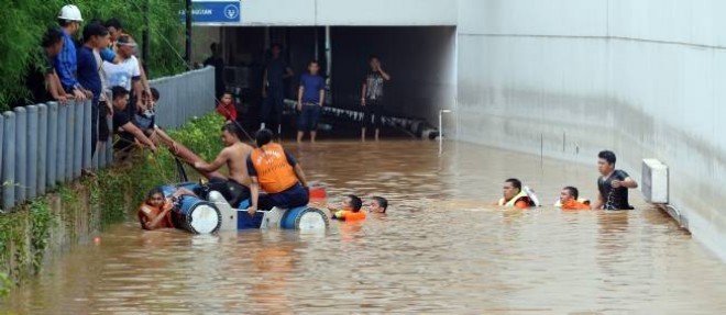 Des inondations en Indonesie, en mai dernier.