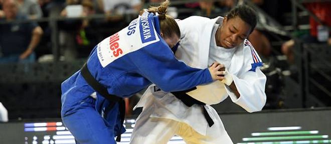 La Francaise Audrey Tcheumeo a remporte la medaille d'or a l'Euro 2014 de judo (- 78 kilos).