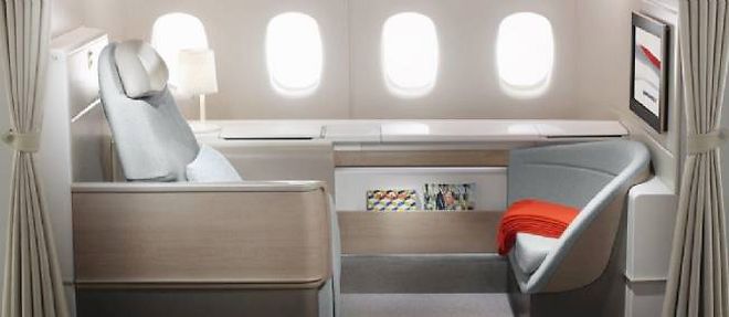 Seulement quatre suites de premiere classe ont ete prevues par Air France sur les Boeing 777.