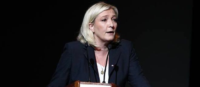 La presidente du FN Marine Le Pen.
