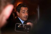 Nicolas Sarkozy a publie dans "Le Point" une longue tribune sur l'Europe. (C)EMMANUEL DUNAND / AFP