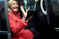 Marine Le Pen a voté dimanche à Hénin-Beaumont. ©Baziz Chibane/Sipa
