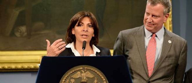 Anne Hidalgo a rencontre le nouveau maire de New York, Bill de Blasio.