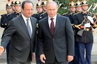 François Hollande aurait joué les intermédiaires entre le président russe et le nouveau président ukrainien. ©PIERRE ANDRIEU