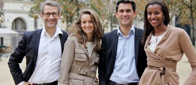 Arnaud Boutheon, Madeleine de Jessey, Sebastien Pilard et Marie-Fatima Hutin ont fonde Sens commun a l'automne 2013.