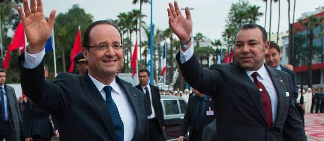 Francois Hollande et le roi du Maroc en avril 2013.