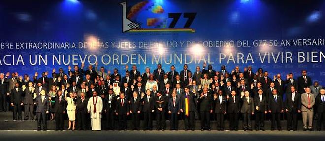 Les participants au sommet du G77 + Chine, le 15 juin.