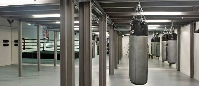 La salle du sweat boxing situee dans le 16e arrondissement de Paris.