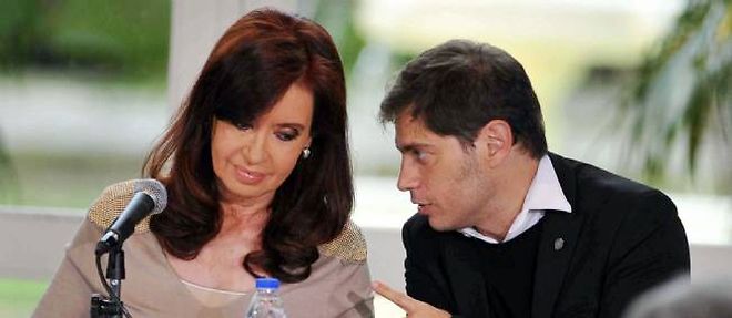 La presidente argentine, Cristina Fernandez de Kirchner, et son ministre de l'Economie, Axel Kicillof.