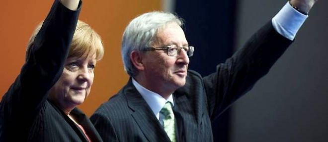 Jean-Claude Juncker etait soutenu par Angela Merkel, malgre l'opposition du Premier ministre britannique David Cameron.