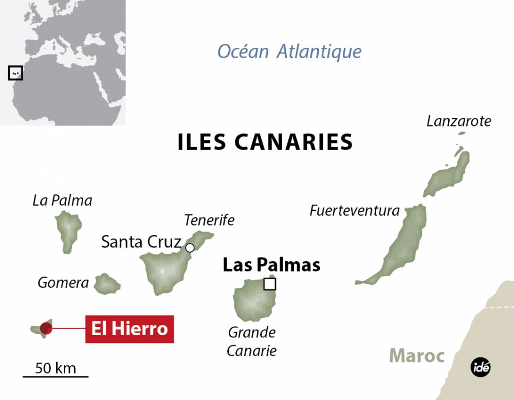L'île de El Hierro, dans les Canaries, en pointe des énergies renouvelables ©  Idé