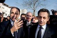 Jean-Francois Cope et Nicolas Sarkozy, ici en 2012. (C)ERIC FEFERBERG