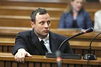 Oscar Pistorius lors de son procès à Pretoria. ©Alon Skuy