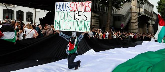 Lors de la manifestation parisienne du 19 juillet.