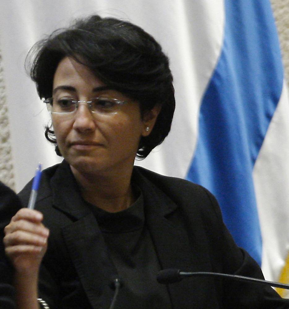 La députée arabe israélienne Hanin Zoabi ici en 2010 ©  TOMER APPLEBAUM / AFP