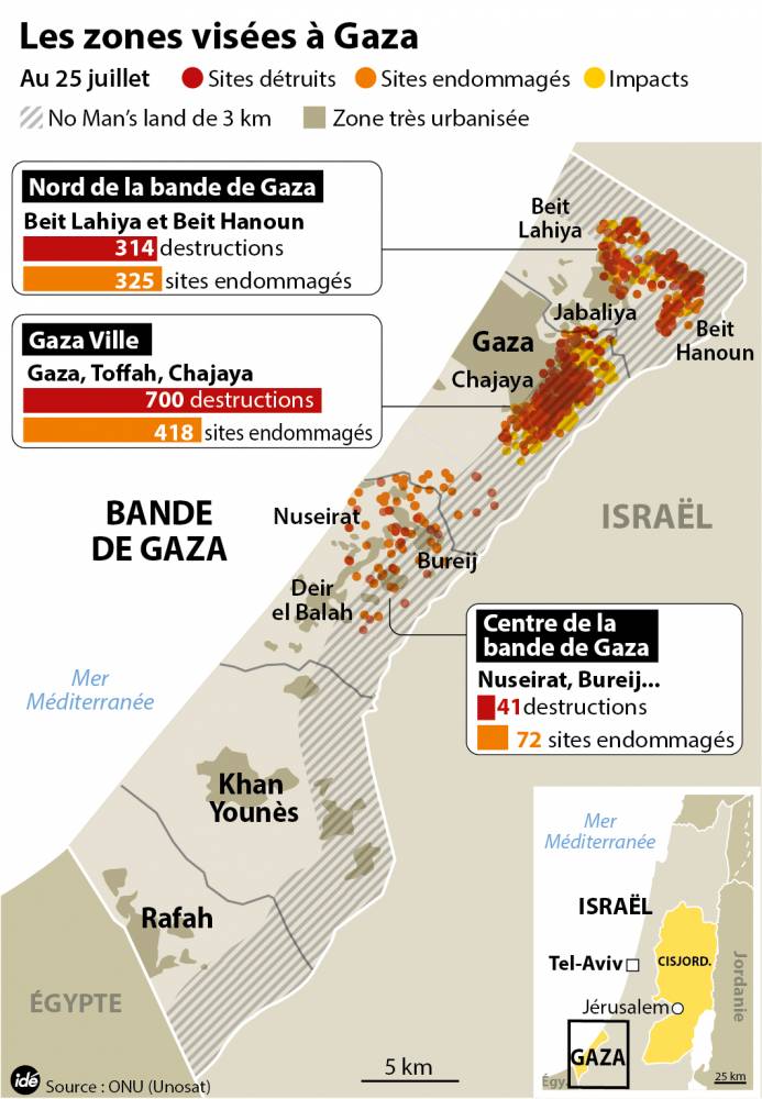 Gaza : le Hamas accepte une trêve de 72 heures