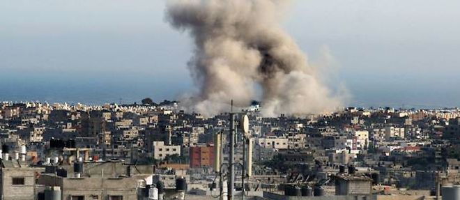 Une explosion a Rafah le 12 juillet 2014. Photo d'illustration.