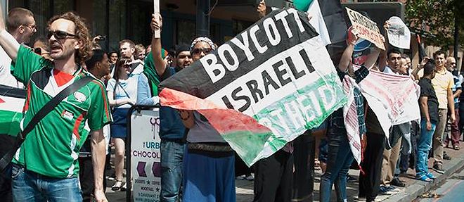 Des manifestants pro-palestiniens, le 2 aout dernier, dans les rues de Londres.