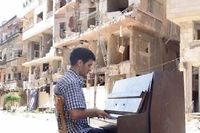 Syrie : il joue du piano au milieu des destructions