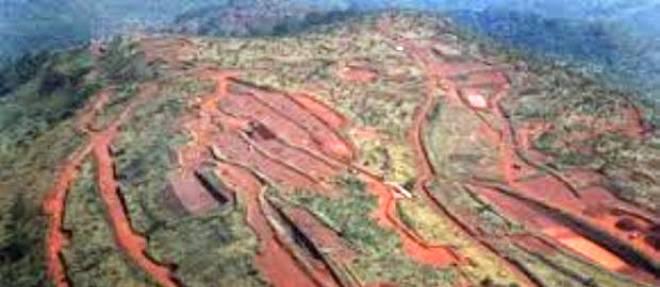 Mines de fer de Simandou, en Guinee.