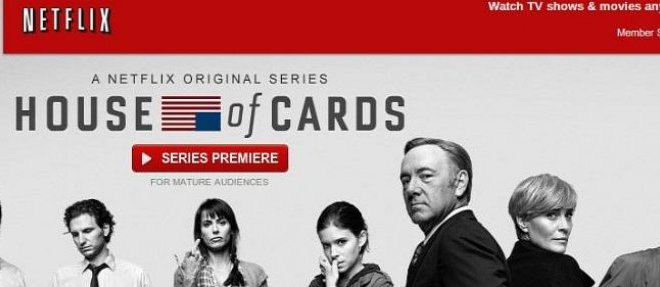 "House of Cards", premiere serie creee par Netflix, avait ete consideree comme une revolution dans l'audiovisuel americain.