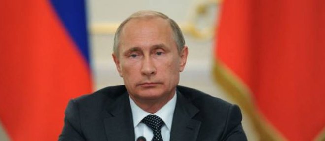Le president russe Vladimir Poutine, le 27 aout 2014.