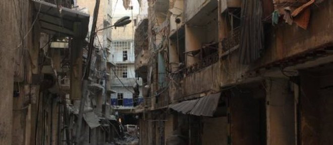 La ville d'Alep, ravagee par la guerre.