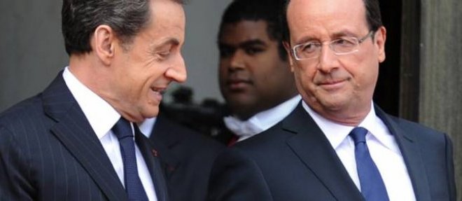 Nicolas Sarkozy et Francois Hollande en 2012.