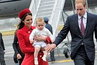 Kate, le prince William et leur fils George, le 7 avril dernier.