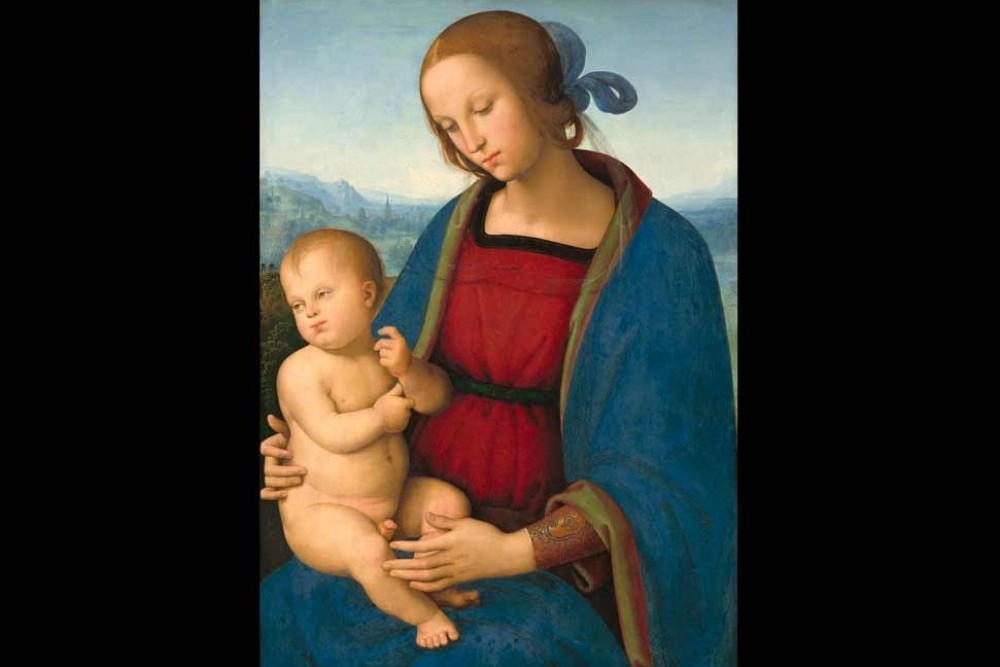 "Vierge à l'enfant" (vers 1500)