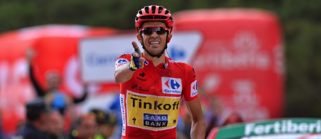 Sur ce Tour d'Espagne qu'il remporte pour la troisieme fois, Alberto Contador s'est adjuge deux victoires d'etape, en montagne.