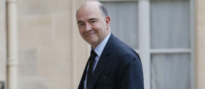 L'ex-ministre de l'Economie Pierre Moscovici le 17 fevrier 2014 a l'Elysee.