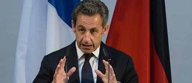 Nicolas Sarkozy le 28 fevrier 2014 a l'Allianz Conference.
