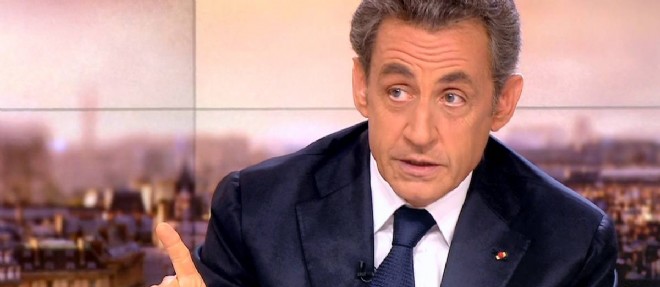 Nicolas Sarkozy lors de son intervention televisee sur France 2.