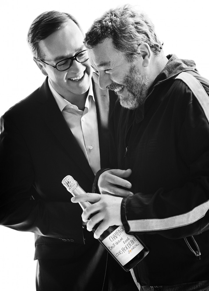 Frédéric Rouzaud, Champagne Roederer et Philippe Starck. ©  Roederer
