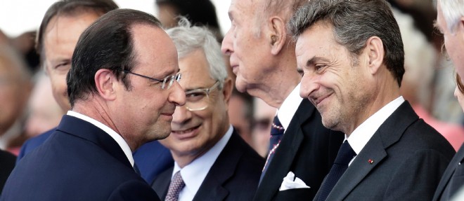 Francois Hollande et Nicolas Sarkozy le 6 juin 2014.
