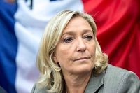 Marine Le Pen à Hénin-Beaumont, en septembre 2014. ©PHILILPPE HUGUEN