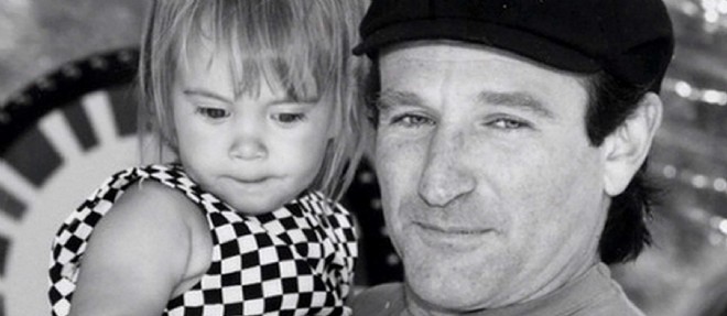 Robin Williams et sa fille Zelda (derniere photo postee par l'acteur sur son compte Instagram avant sa mort).