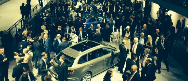 Le stand Volkswagen a devoile quelques surprises a l'occasion du salon de l'auto 2014.