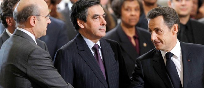 Alain Juppe, Francois Fillon et Nicolas Sarkozy.