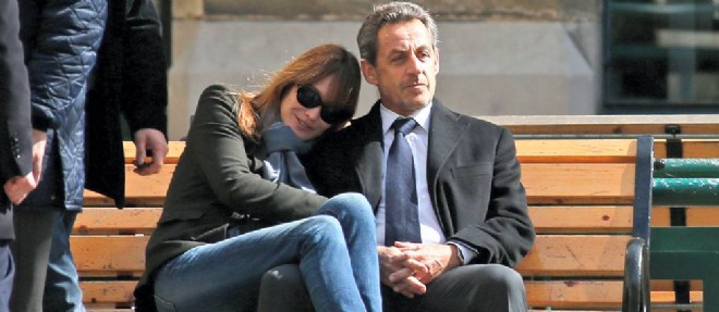 Nicolas Sarkozy et son epouse, Carla Bruni.