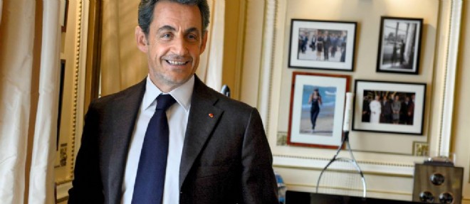 Nicolas Sarkozy dans son bureau, en mai 2014.