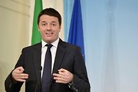 Le chef du gouvernement italien Matteo Renzi. ©ANDREAS SOLARO / AFP