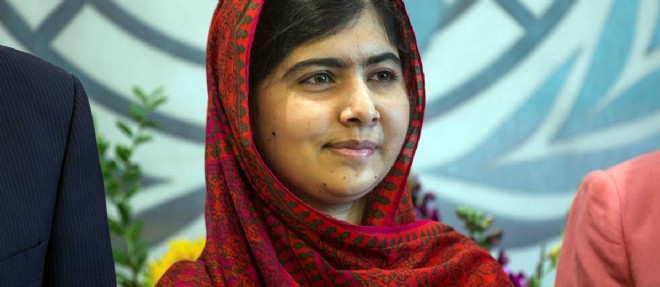C'est a l'ecole, dans la ville anglaise de Birmingham, que Malala Yousafzai a appris sa recompense.